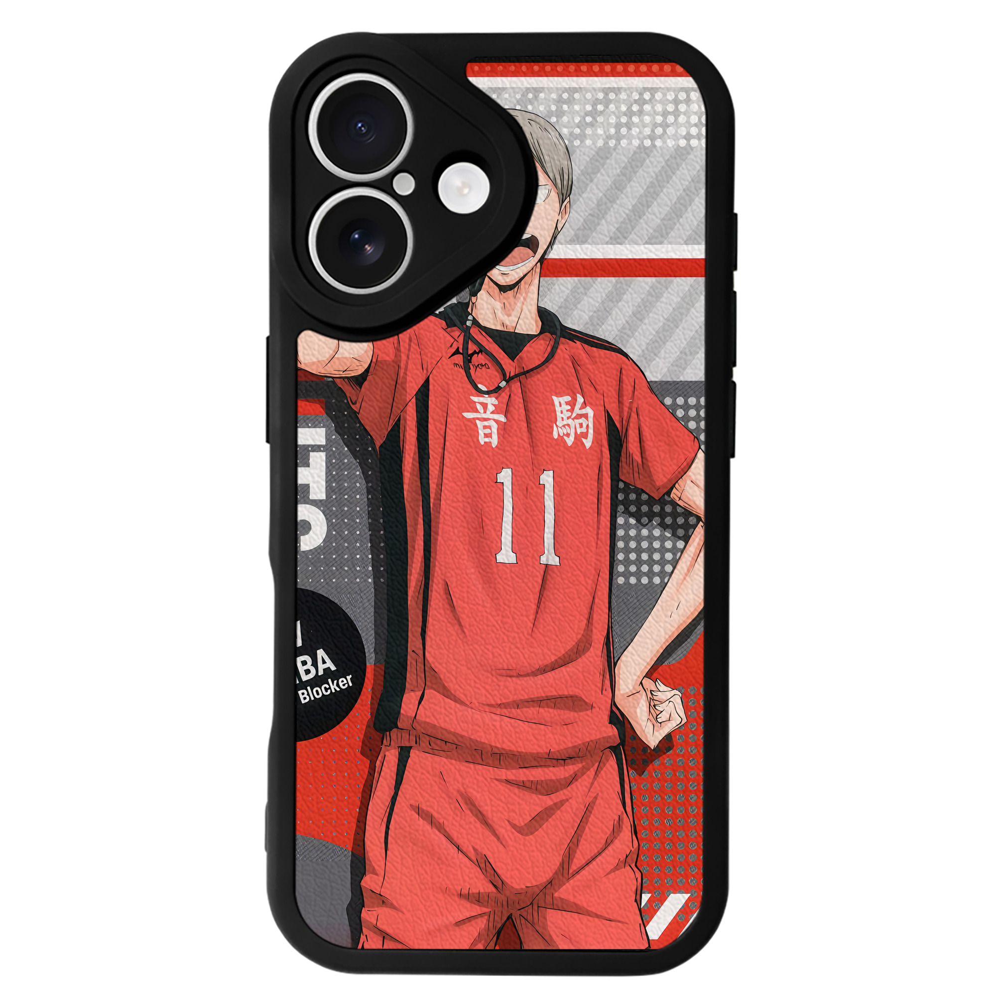（画像用） ハイキュー!! Haikyu!! 【iPhone 16シリーズ対応】シリコンスマホケース（レザー調） 材質：シリコン